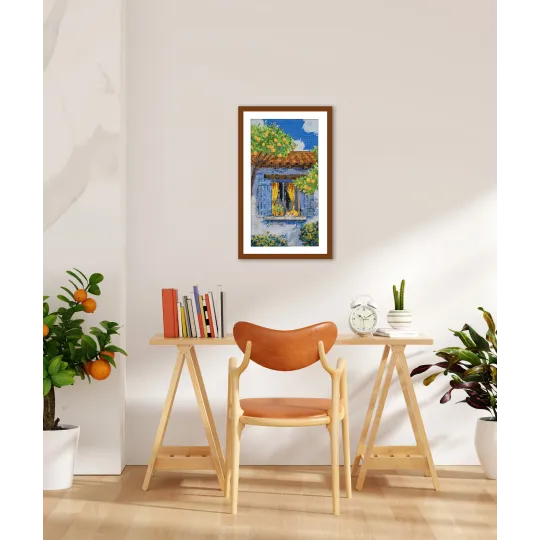 Kit de point de croix "Rêverie méditerranéenne" 18x34 cm AAH-291