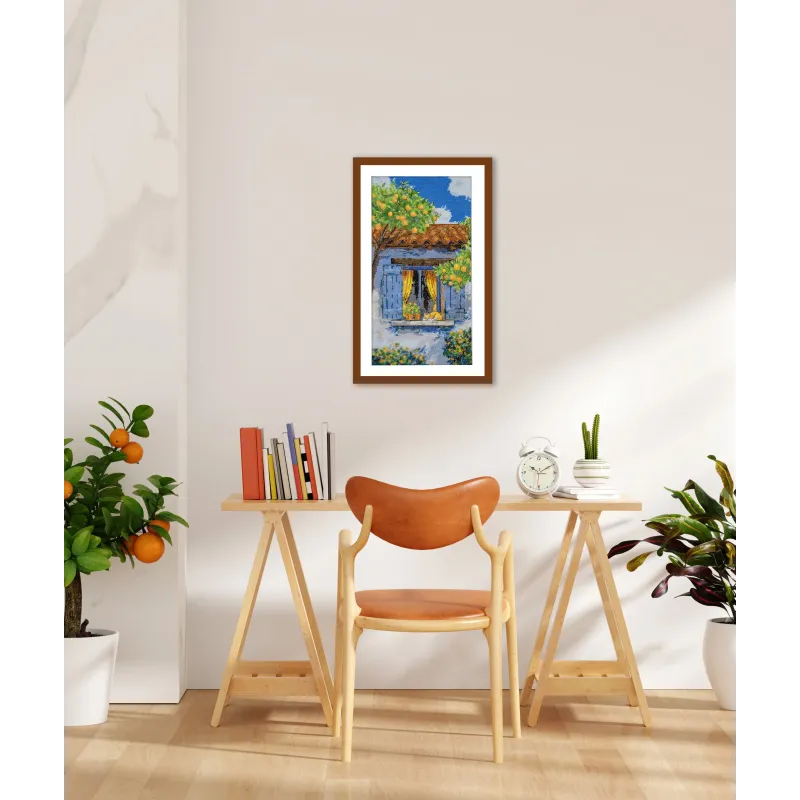 Kit de point de croix "Rêverie méditerranéenne" 18x34 cm AAH-291