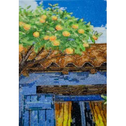 Kit de point de croix "Rêverie méditerranéenne" 18x34 cm AAH-291