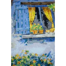 Kryželiu siuvinėjimo rinkinys "Viduržemio jūros svaja" 18x34 cm AAH-291