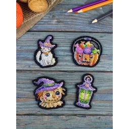 Набор для вышивания крестом "Хэллоуинские топперы" ST-1082