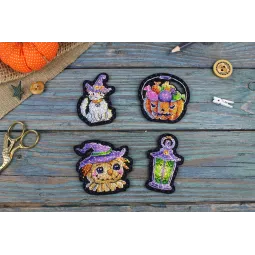 Набор для вышивания крестом "Хэллоуинские топперы" ST-1082