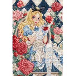 Cross stitch kit "A Glimpse of Wonderland" 23 x 34 cm SLETIL9960