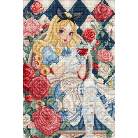 Kreuzstich-Set "Ein Hauch von Wunderland" 23 x 34 cm SLETIL9960