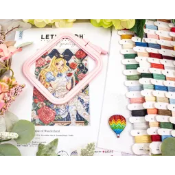 Cross stitch kit "A Glimpse of Wonderland" 23 x 34 cm SLETIL9960