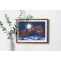 Cross stitch kit "Christmas Eve Flight" 51 x 35 cm SLETIL9959