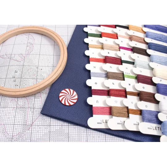 Cross stitch kit "Christmas Eve Flight" 51 x 35 cm SLETIL9959