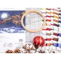 Kit de point de croix "Vol de la veille de Noël" 51 x 35 cm SLETIL9959