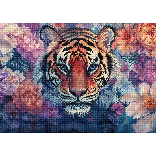 Kit point de croix "Eyes of the Wild" 38 x 27 cm SLETIL9957