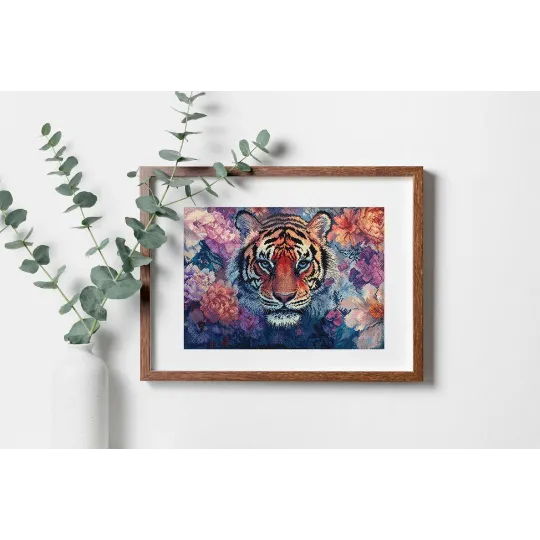 Kit point de croix "Eyes of the Wild" 38 x 27 cm SLETIL9957