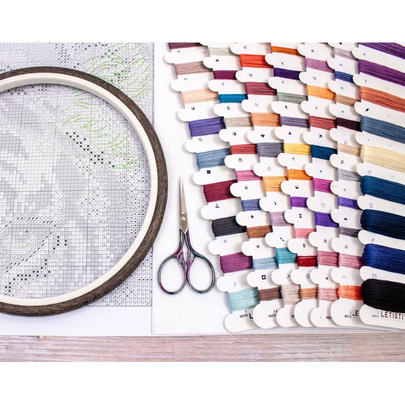 Kit point de croix "Eyes of the Wild" 38 x 27 cm SLETIL9957