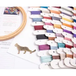 Cross stitch kit "Eyes of the Wild" 38 x 27 cm SLETIL9957