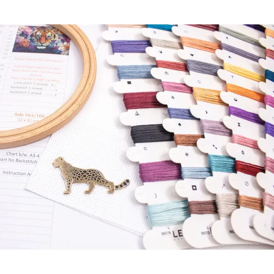 Kit point de croix "Eyes of the Wild" 38 x 27 cm SLETIL9957