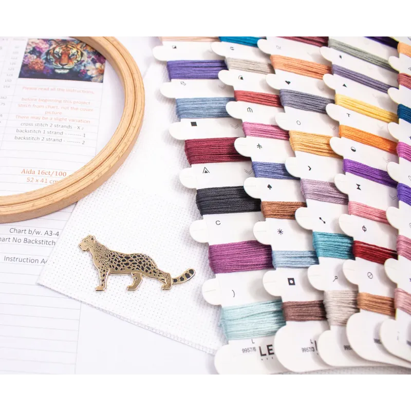 Kreuzstich-Set "Augen der Wildnis" 38 x 27 cm SLETIL9957