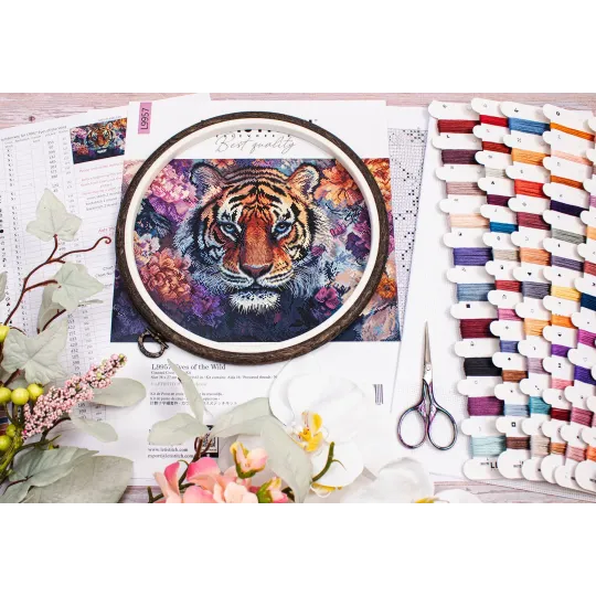 Kit point de croix "Eyes of the Wild" 38 x 27 cm SLETIL9957