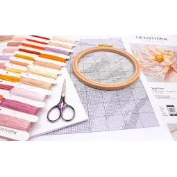 Kreuzstich-Set "Floral Grace" 32x32cm SLETIL9956