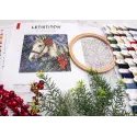 Cross stitch kit "Winter Horse" 20x20cm SLETIL9955
