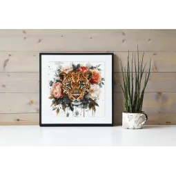 Kryželių siuvinėjimo rinkinys "Laukinis grožis" 36x35cm SLETIL9954