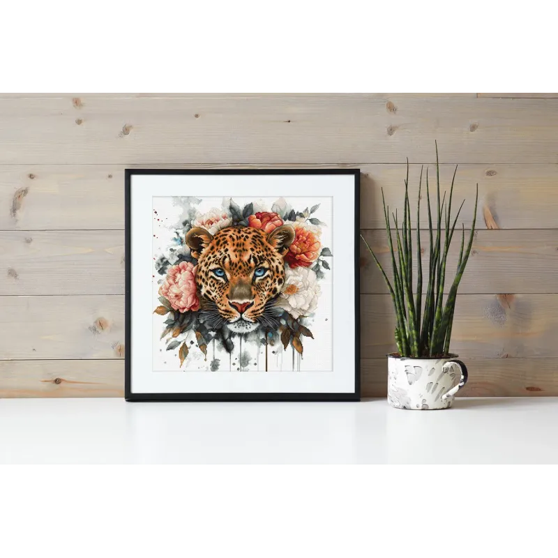 Cross stitch kit "Wild Beauty" 36x35cm SLETIL9954