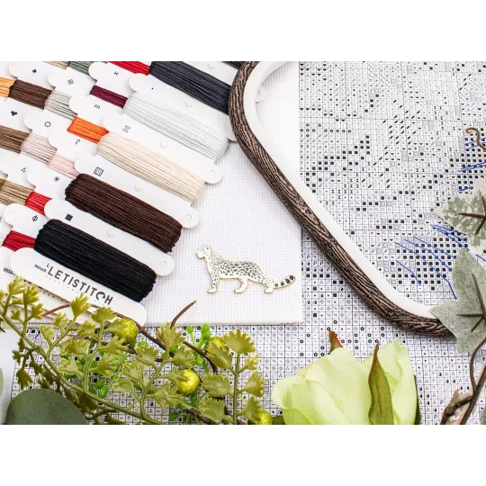 Набор для вышивания крестиком "Дикая красота" 36x35см SLETIL9954