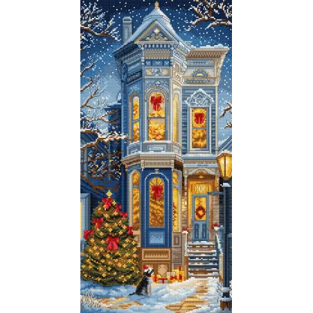 Cross stitch kit "Victorian Christmas" 19x39cm SLETIL9953