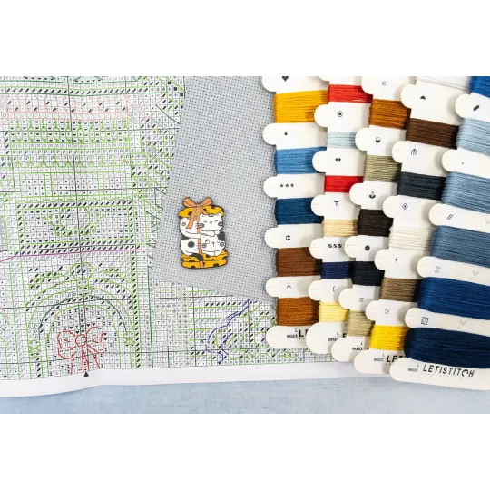 Cross stitch kit "Victorian Christmas" 19x39cm SLETIL9953