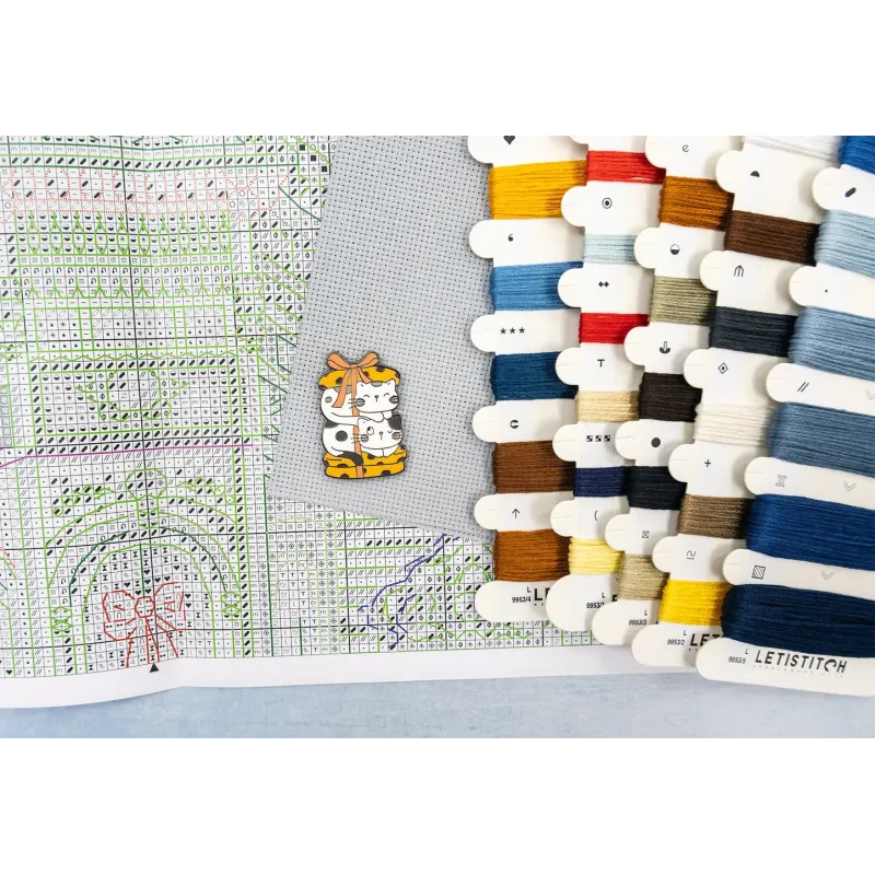 Kit point de croix "Noël Victorien" 19x39cm SLETIL9953