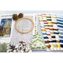 Kreuzstich-Set "Viktorianische Weihnachten" 19x39cm SLETIL9953