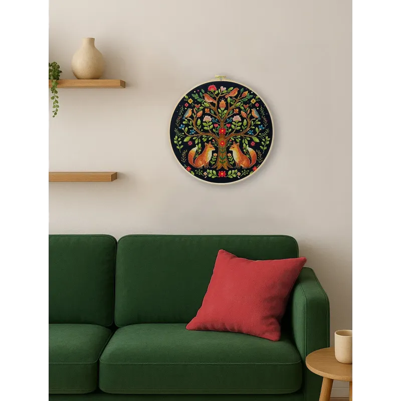Kreuzstich-Set "Der Baum der Waldmärchen" 30x30 cm AAH-298