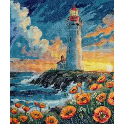 Kit de point de croix "Le silence a des couleurs" 23x26 cm AAH-295
