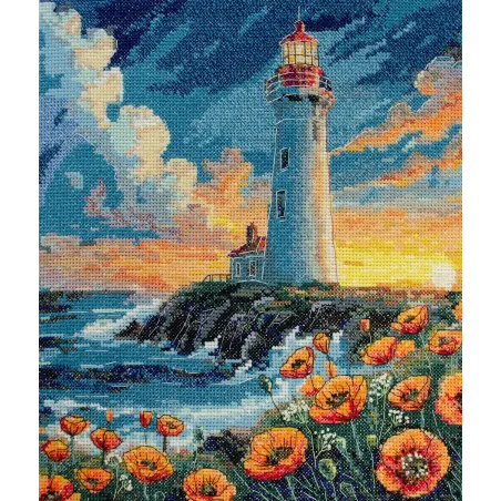 Kit de point de croix "Le silence a des couleurs" 23x26 cm AAH-295