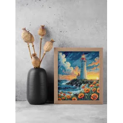 Kreuzstich-Set „Stille hat Farbe“ 23x26 cm AAH-295