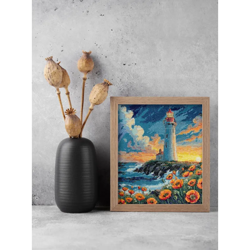 Kryželiu siuvinėjimo rinkinys „Tyloje slypi spalva“ 23x26 cm AAH-295