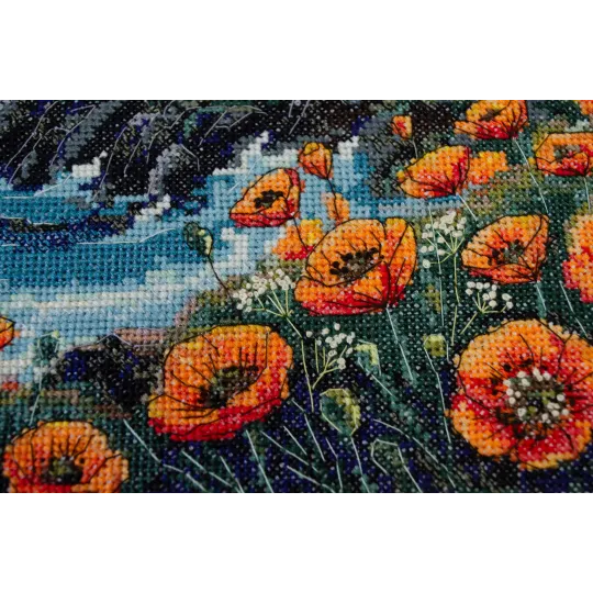 Kreuzstich-Set „Stille hat Farbe“ 23x26 cm AAH-295