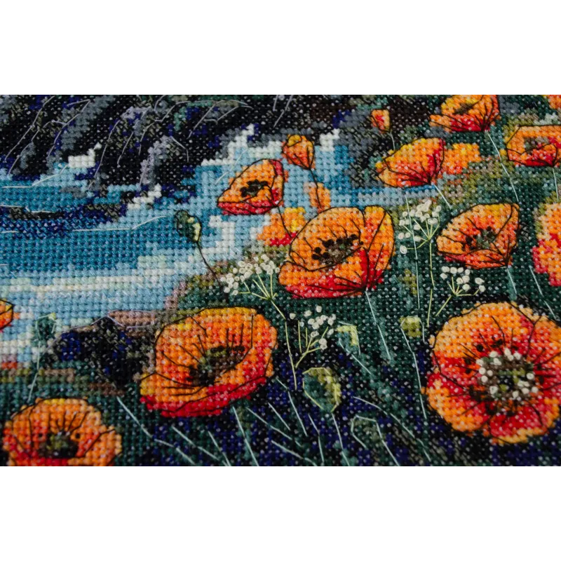 Kreuzstich-Set „Stille hat Farbe“ 23x26 cm AAH-295