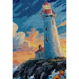 Kit de point de croix "Le silence a des couleurs" 23x26 cm AAH-295