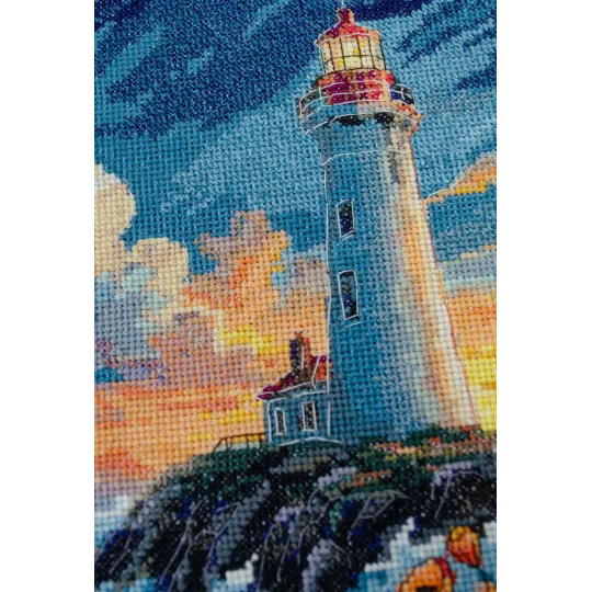 Kit de point de croix "Le silence a des couleurs" 23x26 cm AAH-295