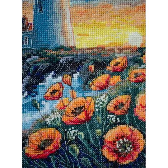 Kreuzstich-Set „Stille hat Farbe“ 23x26 cm AAH-295