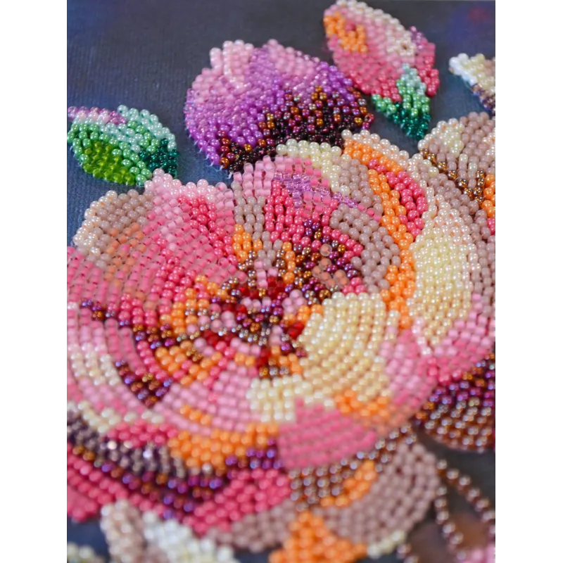 Main Bead Embroidery Kit "Blooming Thoughts" 26x39 cm AAB-958