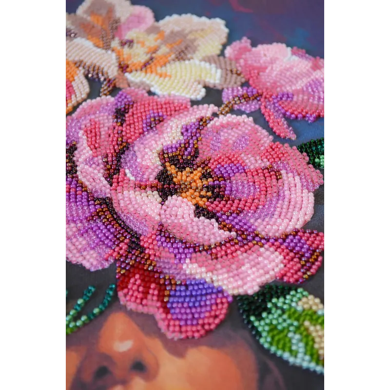 Main Bead Embroidery Kit "Blooming Thoughts" 26x39 cm AAB-958