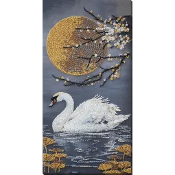 Main Bead Embroidery Kit "When the Soul Blooms" 20x40 cm AAB-957