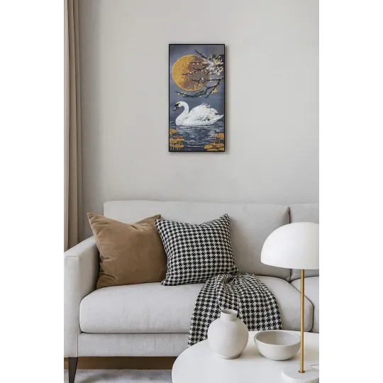 Pagrindinis karoliukų siuvinėjimo rinkinys „Kai žydi siela“ 20x40 cm AAB-957