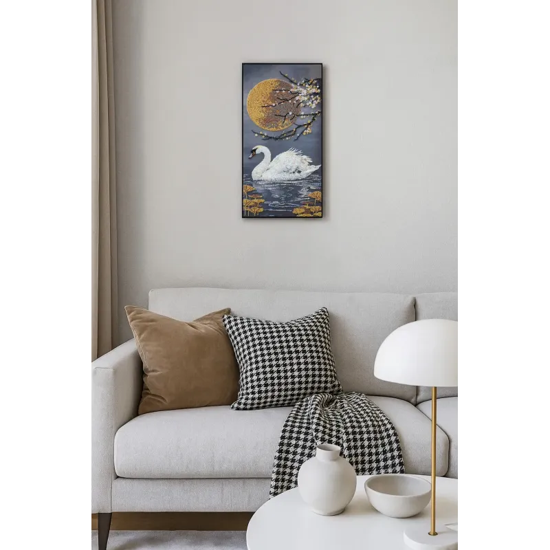 Pagrindinis karoliukų siuvinėjimo rinkinys „Kai žydi siela“ 20x40 cm AAB-957