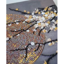 Kit de broderie de perles principal "Quand l'âme fleurit" 20x40 cm AAB-957