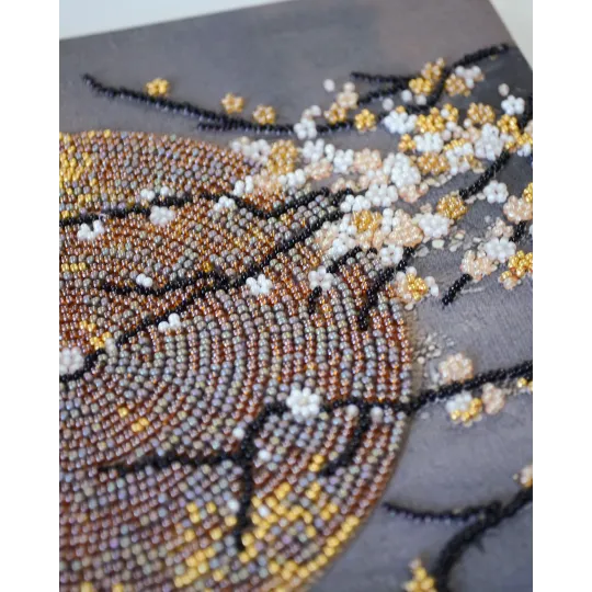 Main Bead Embroidery Kit "When the Soul Blooms" 20x40 cm AAB-957