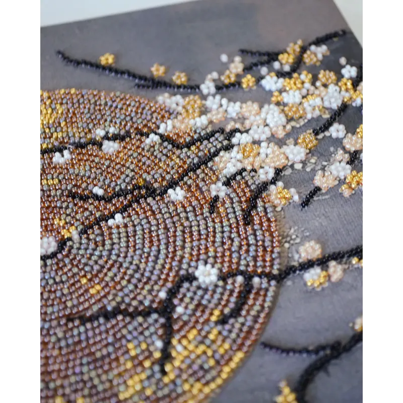 Main Bead Embroidery Kit "When the Soul Blooms" 20x40 cm AAB-957