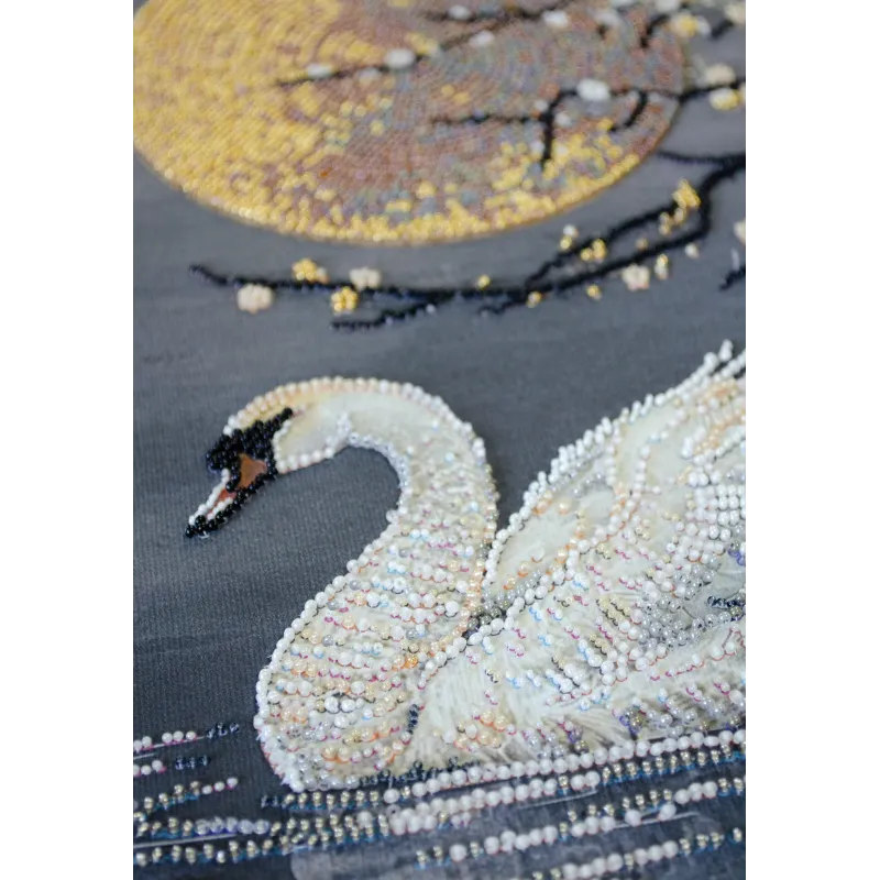 Main Bead Embroidery Kit "When the Soul Blooms" 20x40 cm AAB-957