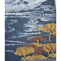 Основной набор для вышивания бисером «Когда расцветает душа» 20x40 см AAB-957