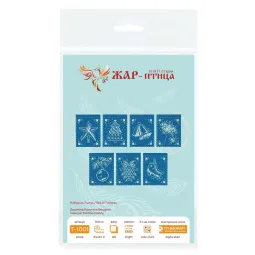 Набор для вышивания крестиком "Гирлянда "Lace Miracle" (7 флажков)" 11x8 см ST-1001