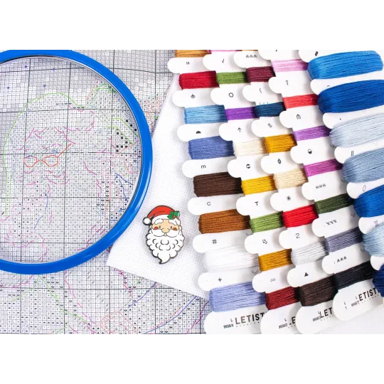 Kit de point de croix "Cadeau Nuit silencieuse" 43 x 29 cm SLETIL9958